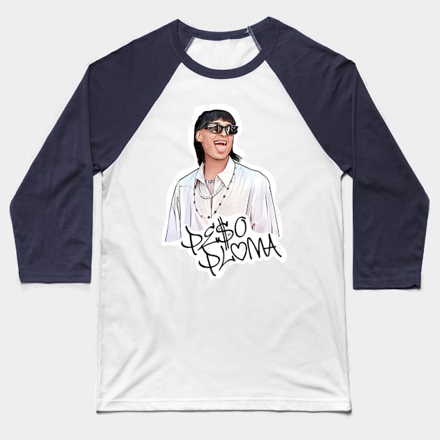 Peso Pluma Baseball T-Shirt by Crazycloth